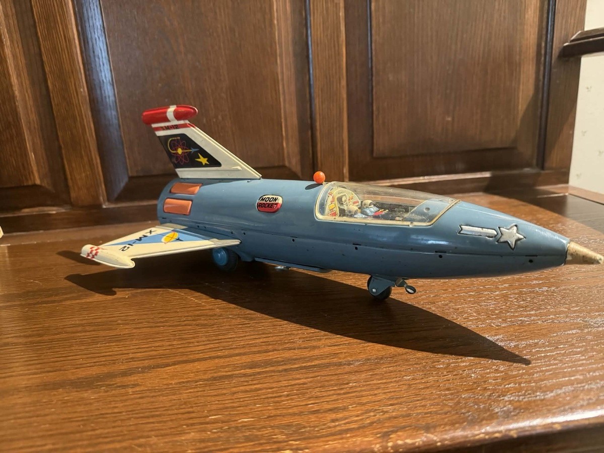 Moon Rocket Tin Toy Yonezawa XM-12 Moon Rocket Toy | eBay
