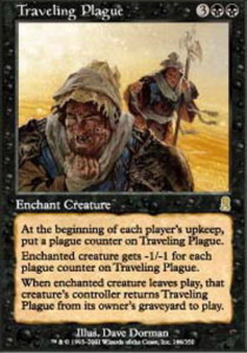 MTG - Traveling Plague - Odyssey - NM, English Magic FLAT RATE SHIP - Picture 1 of 1