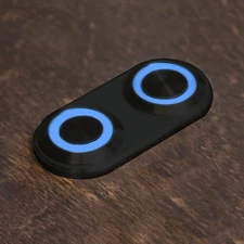 Daytona Black Switch /Blue LED Illumination - Single Switch Johnny Law Motors