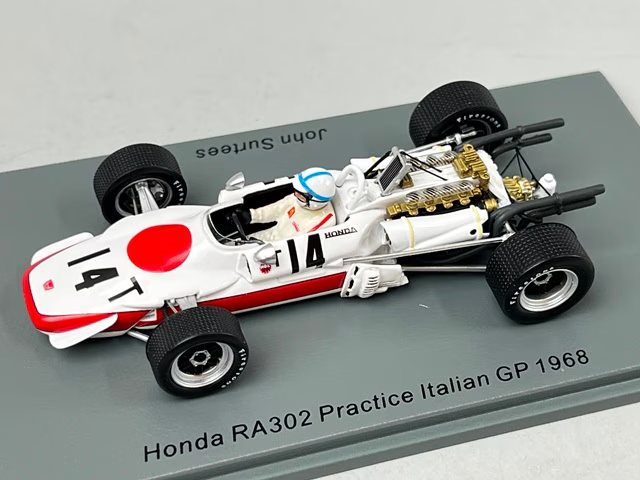 エブロ　ホンダＦ１RA302 空冷エンジン　１９６８イタリアＧＰ仕様　1/43 1:43 Spark S6228 Honda RA302 Practice Italian GP 1968 #14 J