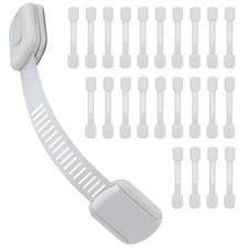 Child Safety Cabinet Locks - Baby Proof 3M Adhesive Locks for Home 24 Pack
