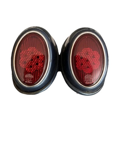 VW Type 1 Bug Oval Window Snowflake Tail Lights – 1955-1961 (ISP, Pair)
