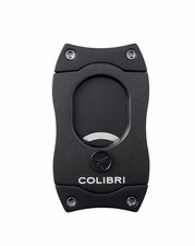 Cortador de cigarros negro Colibri corte recto para cigarros accesorio de calidad premium
