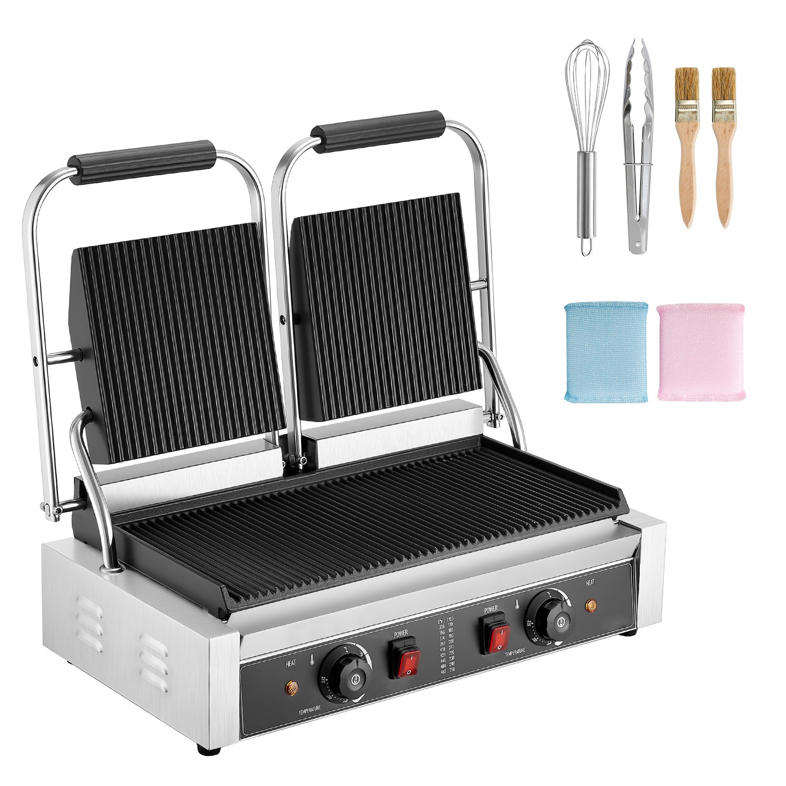 Grill Panini et Presse à Sandwich Grande Taille Uimoso 48.5x23cm