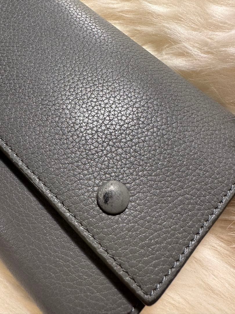 Celine Large Flap Multi Function Long Wallet Leat… - image 2