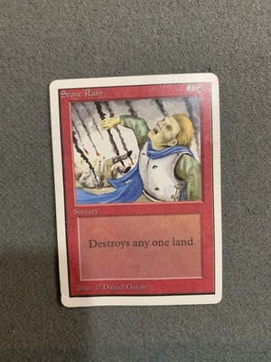 Magic: The Gathering MTG - Stone Rain - Unlimited 1993 - Moderately Played/MP!!!