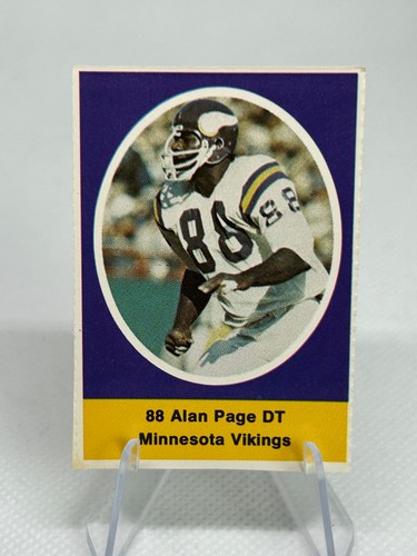 Alan Page 1972 Sunoco Stamps card