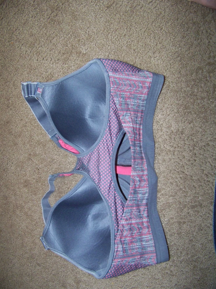 Maidenform Zip Front Sports Bra 40D Underwire Padded Racerback Adjustable CLEAN - Image 4 of 4