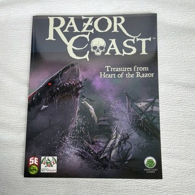 Frog God Games Razor Coast Treasures from Heart of the Razor 5E RPG Supplement