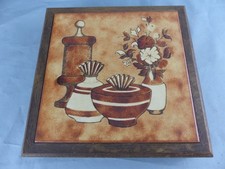 Ancien dessous de plat musical , boite a musique + cléf , fonctionne