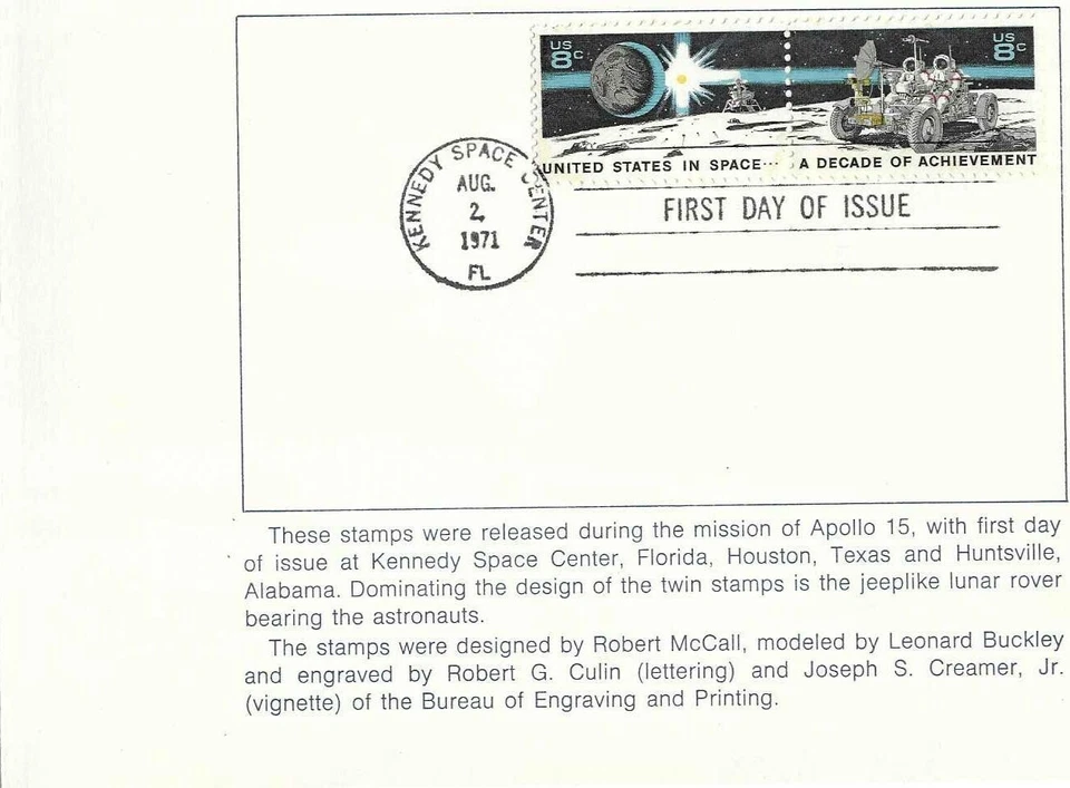 USA SC # 1435b United States In Space A Decade Of Achievements FDC . USPS - Image 3 of 4