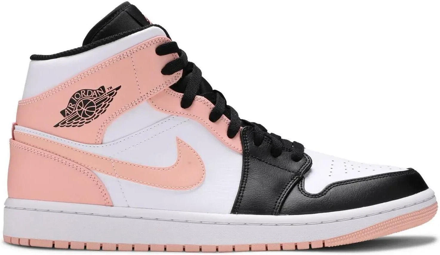 Jordan Air 1 Mid GS White/Black/Crimson Tint for Sale