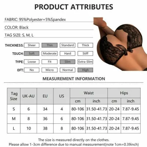 Bragas con estampado floral ropa interior lencería tanga bragas mujer entrepierna encaje - Imagen 6 de 15