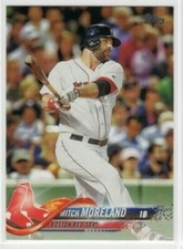 Mitch Moreland 2018 Topps Series 1 Baseball Base Common #104 Boston Red Sox