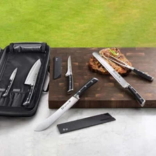 Cangshan S Series 7-piece BBQ Knife Set Included Sheaths Carry & Store Knife Bag