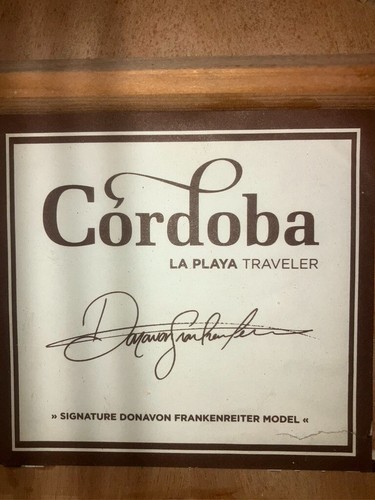 Cordoba La Playa Frankenreiter Cutaway Chitarra elettrica da viaggio con corde in nylon - Foto 20 di 21