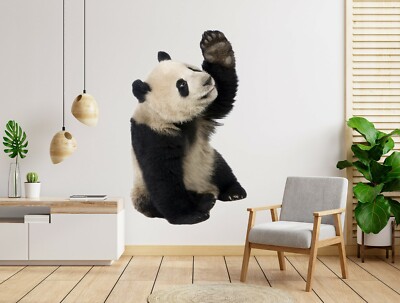 3D Panda Klaue C707 Tier Wallpaper Wandbild Poster Wandaufkleber Abziehbild Zoe