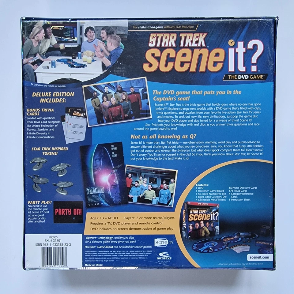 Star Trek Scene It DVD Game - Startrek Deluxe Edition TV Trivia Movie NEW SEALED - Image 3 of 4