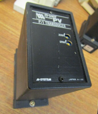  M-SYSTEM M-UNIT MODEL PV P/I TRANSDUCER PV-A-D/A3/P7 3-15 PSIG 115VAC 4-20mADC