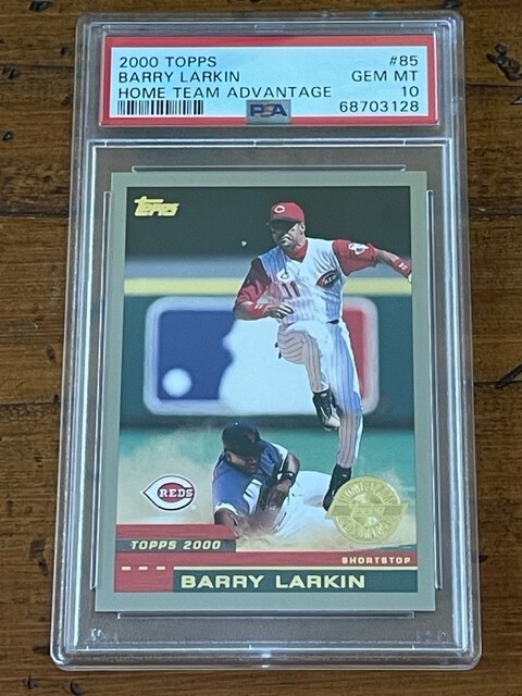 2000 Topps Barry Larkin Home Team Advantage #85 REDS PSA 10 *LOW POPULATION 12*
