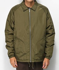 BRIXTON Men's CLAXTON COLLAR SHERPA Jacket - Olive - Small - NWT - LAST ONE 