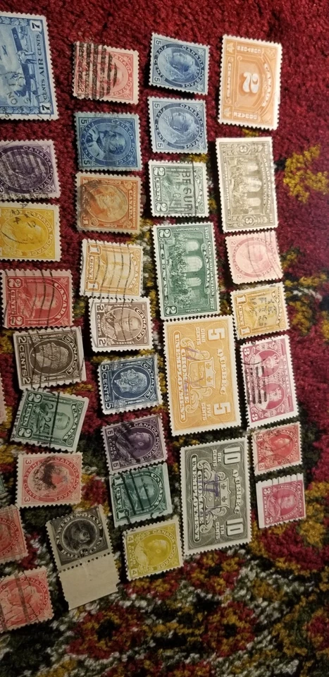 Estampillas antiguas raras de Canadá de 1800 1900 Ids63. Foto 2 de 3