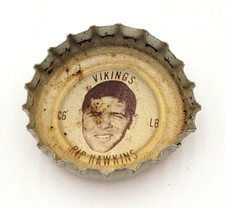 1960s Coca Cola Rip Hawkins C6 NFL Bottle Cap Coke Minnesota Vikings