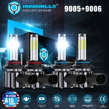 For Chevy C/K1500 K2500 K3500 1990-1998 6Sides LED Headlight Bulbs High Low Beam