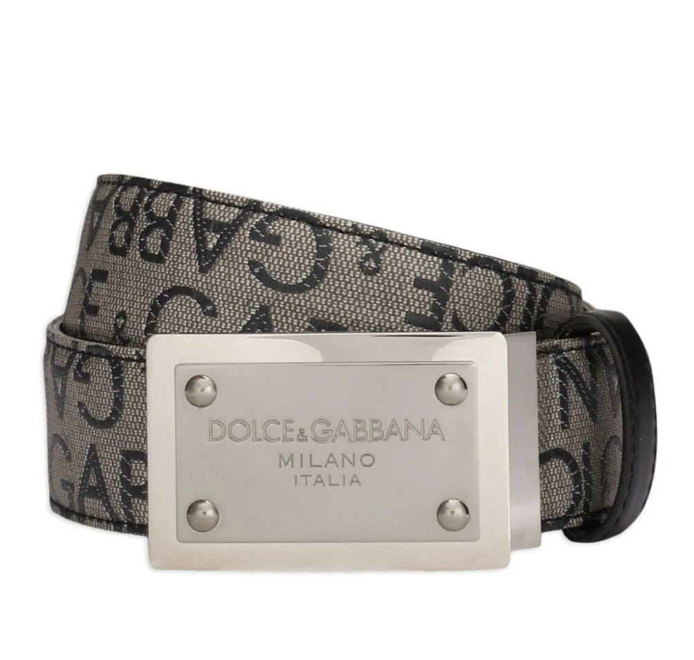 logo plaque belt