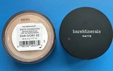 BareMinerals MATTE Foundation SPF15 FAIR IVORY 02 - 6g/0.21 oz 100% Authentic