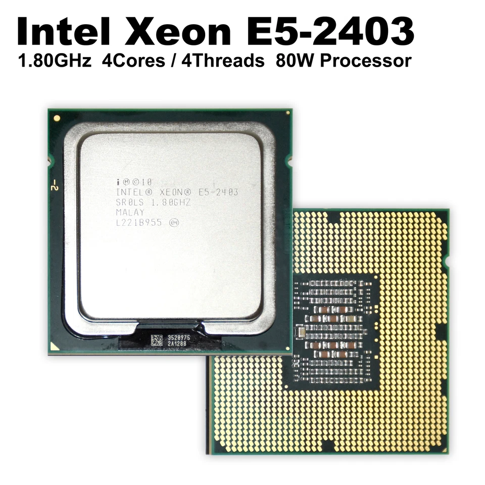 Dell Intel Xeon E5-2403 4-Core 1.8GHz 10MB Cache 80W LGA1356 Server CPU SR0LS - Image 2 of 4