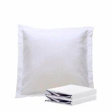 NTBAY Microfiber Euro Pillow Sham - 2 Pack 26"x 26" Size Pillow Cover - White