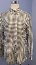Einhorn Bluse kariert Gr.40 Grau Weiß