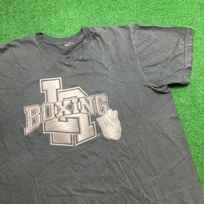Vintage LA Boxing Gym Shirt Mens L Black Spell Out Logo Box Vintage LA Boxing Gym Shirt Mens L Black Spell Out Logo Box