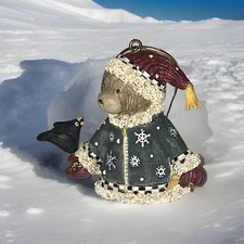 Christmas Bear Resin Figurine Ornaments