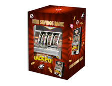 Geldbox Las Vegas Spielautomat Mini Spar Bank Jackpot Geldbox 18 x 14,5