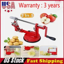 3 in 1 Kitchen Tool Apple Fruit Corer Slicer Peeler Slinky Machine Potato Cutter