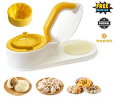 3 in 1 Dumpling Maker Press Baozi Empanada Mold Ravioli Pierogi Tool White