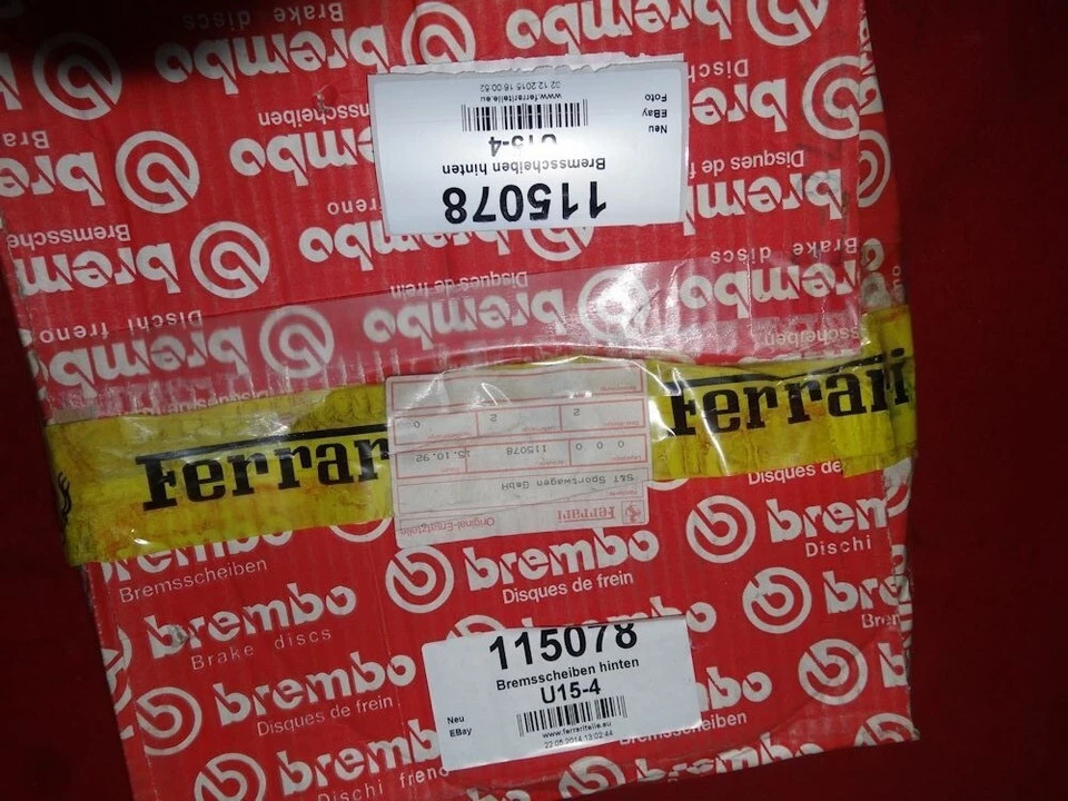 Disco de freno trasero FERRARI Mondial QV 8 - Rear brake disc - # 115078 Foto 2 de 2