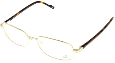 Dunhill Eyewear Frame Men Rectangular Gold Havana DU67 03