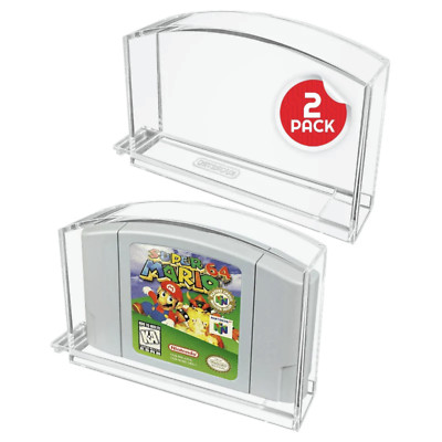 [2 Pack] EVORETRO Acrylic Display Case for Nintendo 64 N64 Game Cartridges