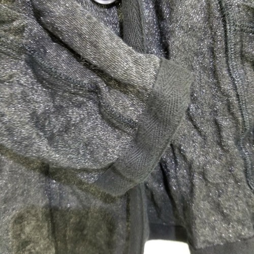 Marc Aurel leichte Jacke schwarz schimmernder Knopf vorne knirscht 42 - Bild 7 von 12