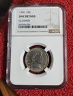 1906 p Barber quarter NGC UNC details cleaned