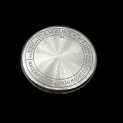 Caravelle Watch Case Back M3 1963 Ladies Snap Back Watch Part 21.2mm w/ Gasket