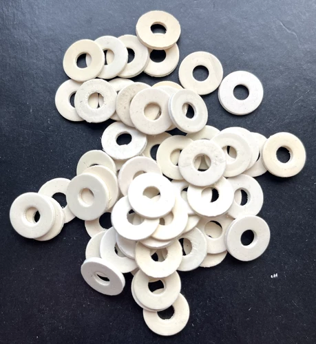 M5 White Rubber Washers 13.5mm O/D X 5.3mm I/D X 1.5mm Thk, various quantities
