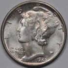 1945-S 10C Mercury Dime #125