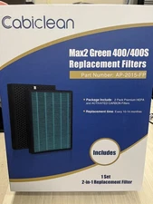 Cabiclean 2-Pack HEPA Air Purifier Filter for Airmega Max2 400 400S
