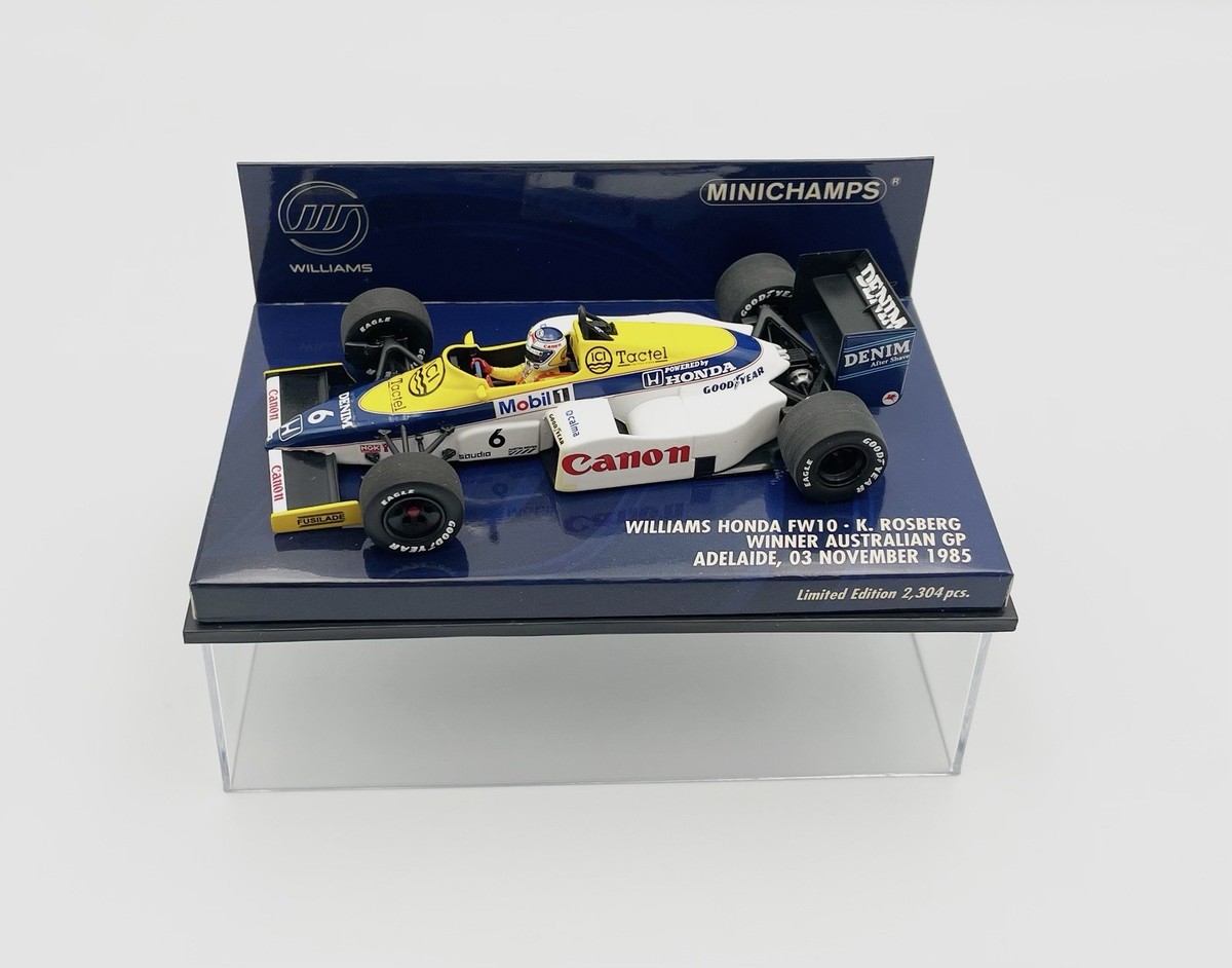 MINICHAMPS Williams Honda FW10 K.ロズベルグ Rare* Minichamps 1:43 1985 Williams F1 FW10 Keke Rosberg