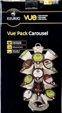 NEW KEURIG 24 VUE COFFEE POD COUNTERTOP CAROUSEL TOWER RACK ORGANIZER HOLDER