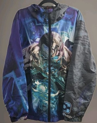 NWT Tango Hotel X DC Comics Sz XL Men's Cyborg Windbreaker Hooded Jacket 